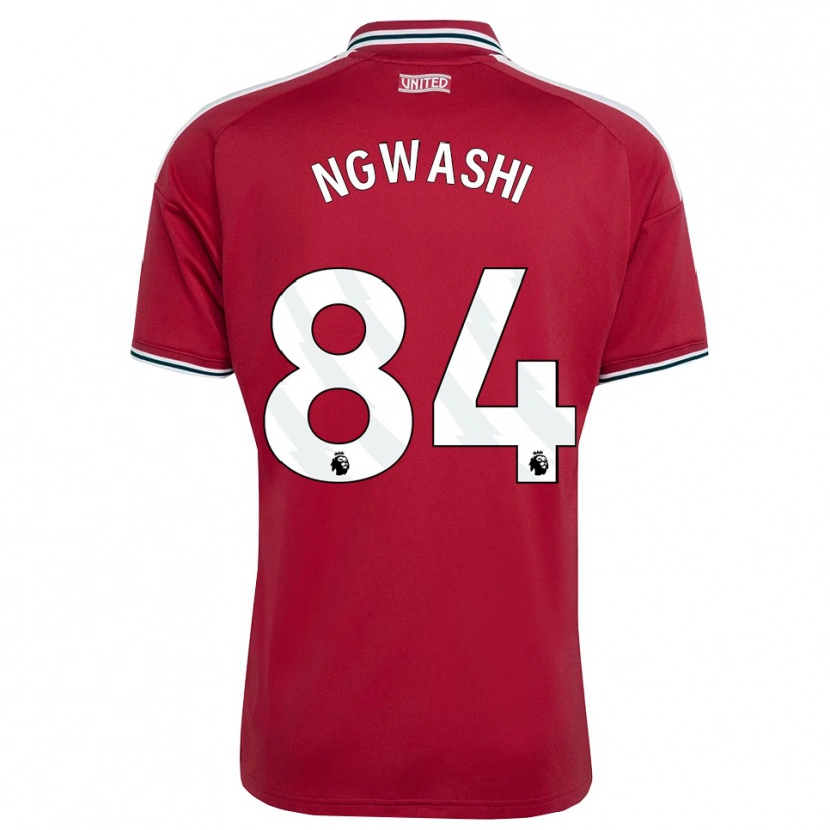 Danxen Niño Camiseta Jayden Ngwashi #84 Rojo Amarillo Blanco 1ª Equipación 2026/27 La Camisa México