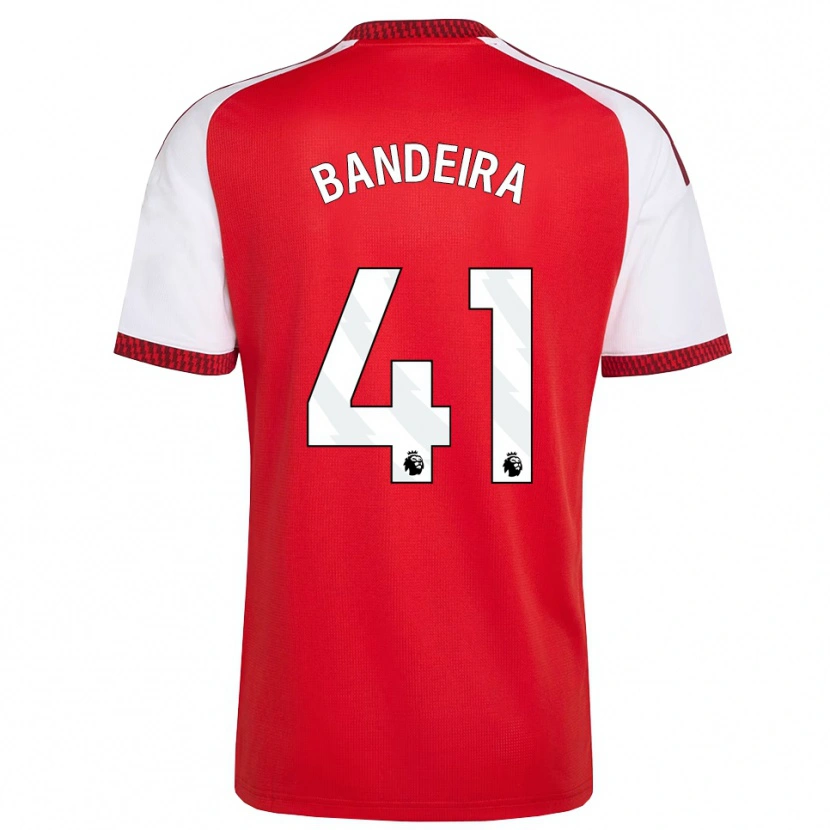 Danxen Niño Camiseta Mauro Bandeira #41 Rojo Blanco Negro 1ª Equipación 2026/27 La Camisa México