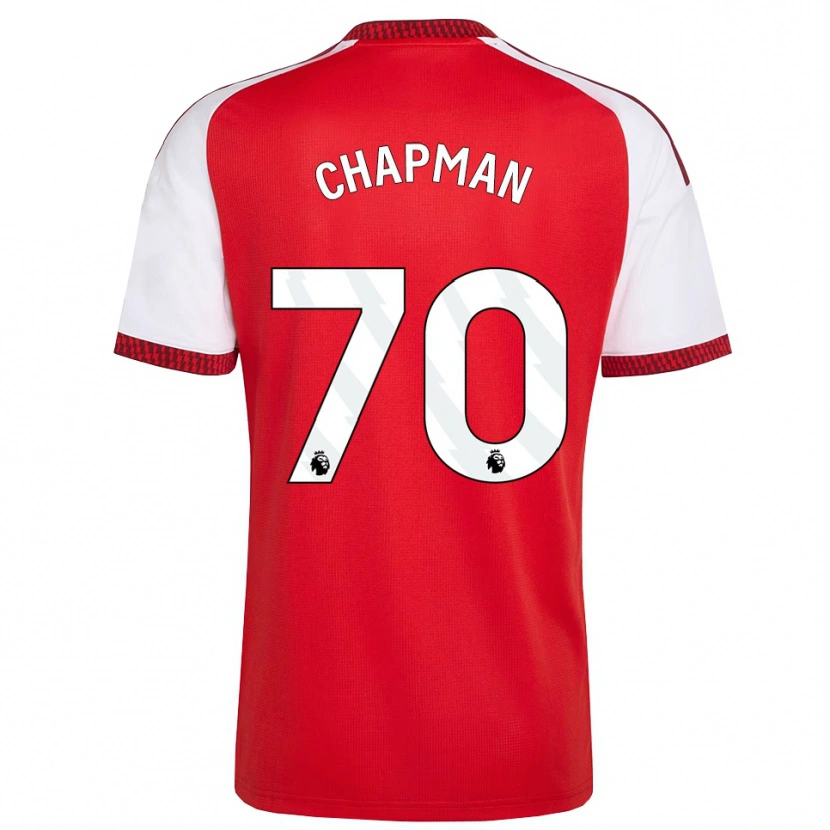 Danxen Niño Camiseta Samuel Chapman #70 Rojo Blanco Negro 1ª Equipación 2026/27 La Camisa México