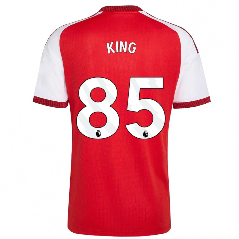 Danxen Niño Camiseta Josiah King #85 Rojo Blanco Negro 1ª Equipación 2026/27 La Camisa México