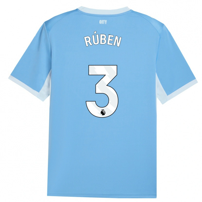 Danxen Niño Camiseta Rúben Dias #3 Azulcieloclaro Blanco 1ª Equipación 2026/27 La Camisa México