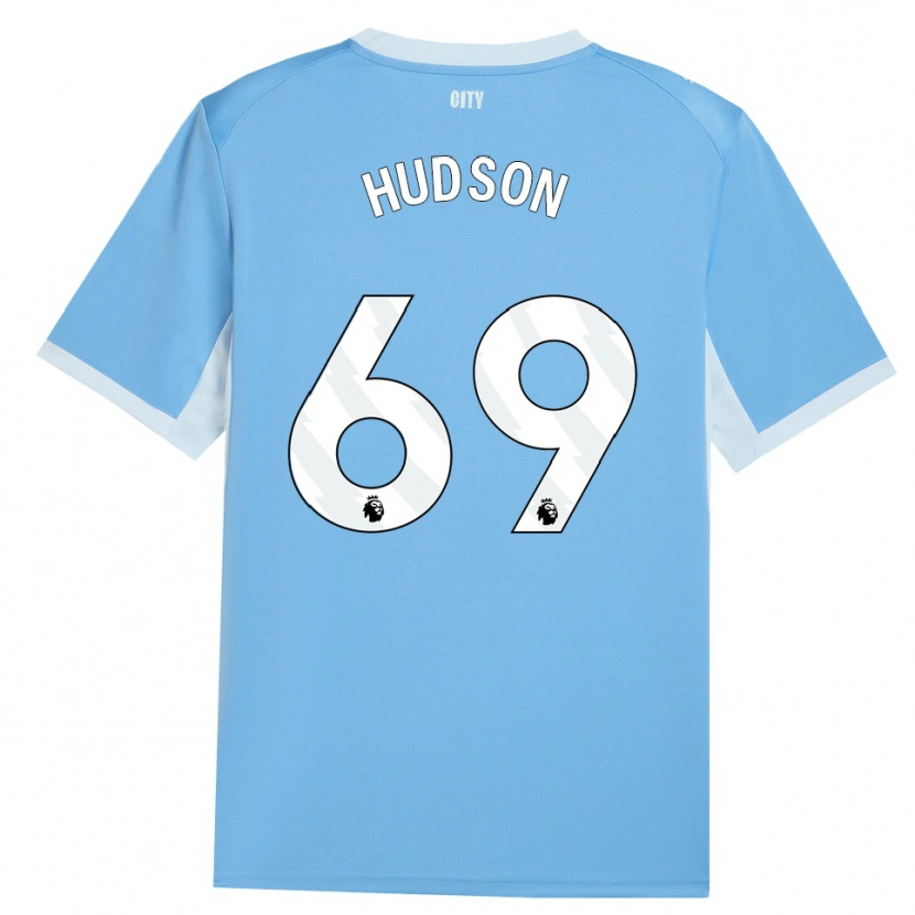 Danxen Niño Camiseta Max Hudson #69 Azulcieloclaro Blanco 1ª Equipación 2026/27 La Camisa México