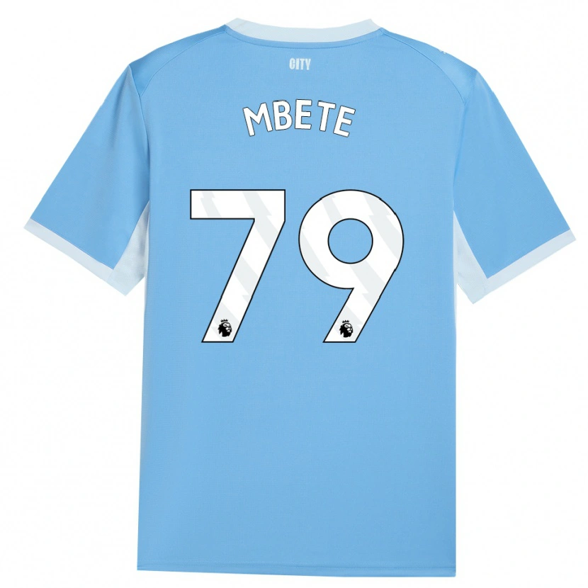 Danxen Niño Camiseta Luke Mbete #79 Azulcieloclaro Blanco 1ª Equipación 2026/27 La Camisa México