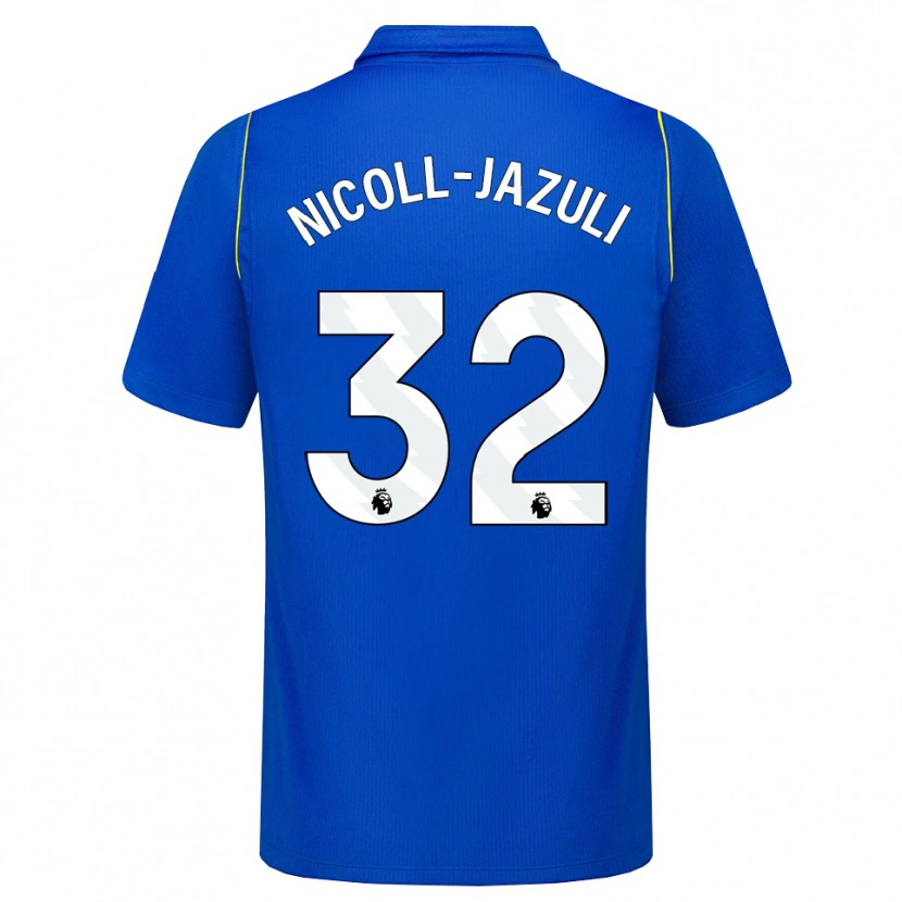 Danxen Niño Camiseta Mahdi Nicoll-Jazuli #32 Azul Amarillo 1ª Equipación 2026/27 La Camisa México
