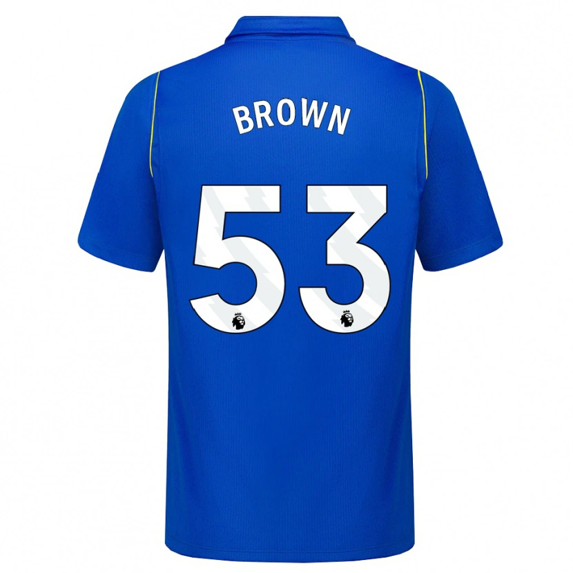 Danxen Niño Camiseta Lola Brown #53 Azul Amarillo 1ª Equipación 2026/27 La Camisa México