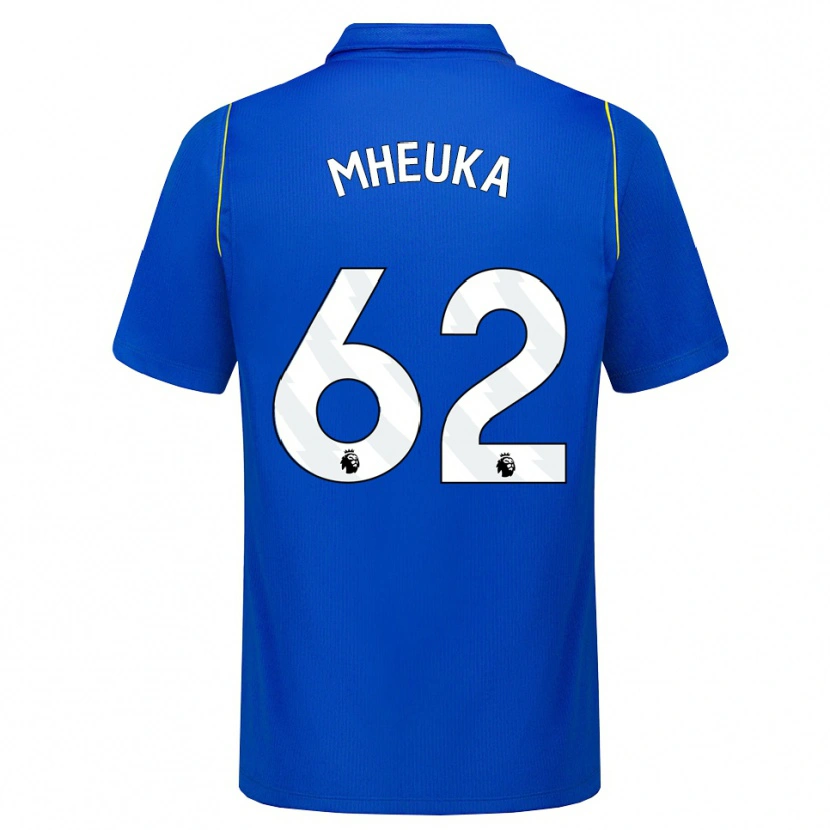 Danxen Niño Camiseta Shumaira Mheuka #62 Azul Amarillo 1ª Equipación 2026/27 La Camisa México