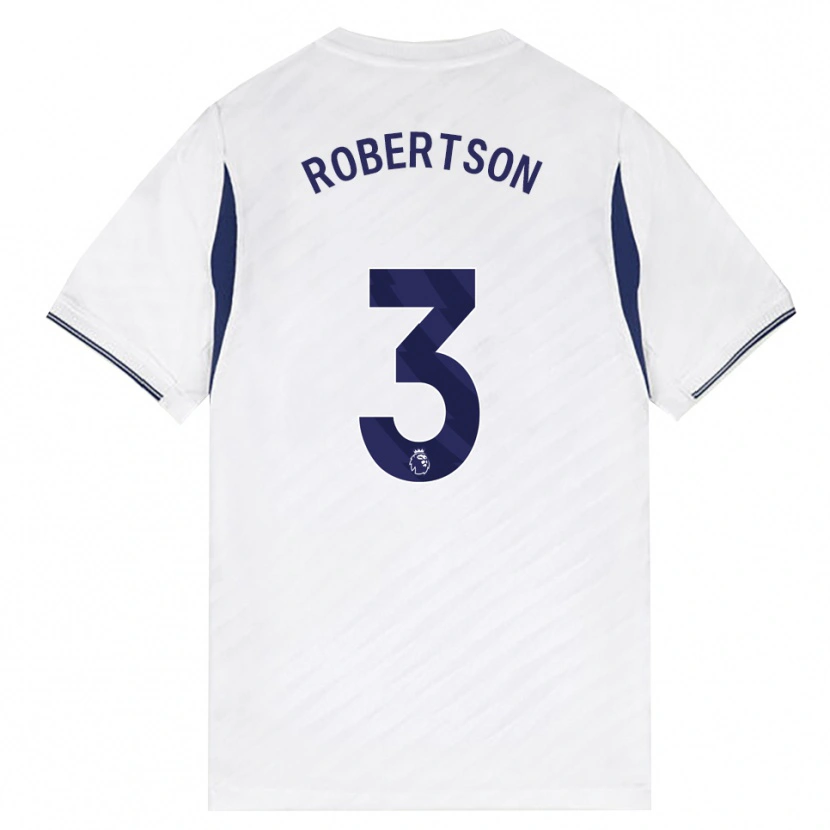 Danxen Niño Camiseta Andrew Robertson #3 Blanco Rojo Púrpura 1ª Equipación 2026/27 La Camisa México