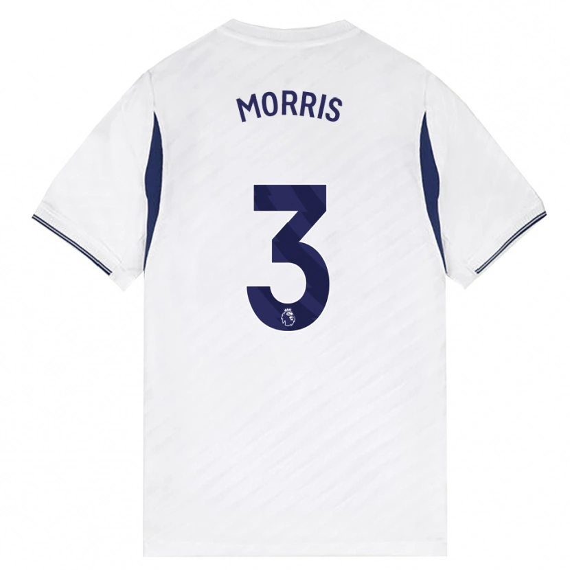 Danxen Niño Camiseta Ella Morris #3 Blanco Rojo Púrpura 1ª Equipación 2026/27 La Camisa México