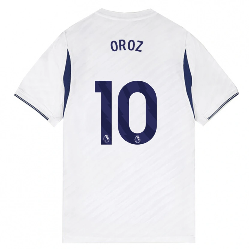 Danxen Niño Camiseta Maite Oroz #10 Blanco Rojo Púrpura 1ª Equipación 2026/27 La Camisa México