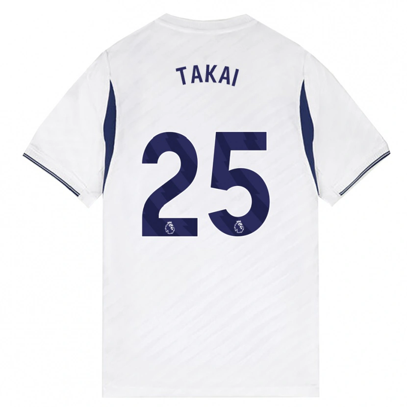 Danxen Niño Camiseta Kota Takai #25 Blanco Rojo Púrpura 1ª Equipación 2026/27 La Camisa México