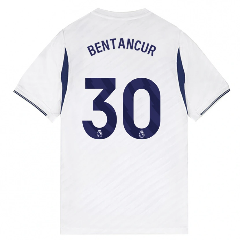 Danxen Niño Camiseta Rodrigo Bentancur #30 Blanco Rojo Púrpura 1ª Equipación 2026/27 La Camisa México
