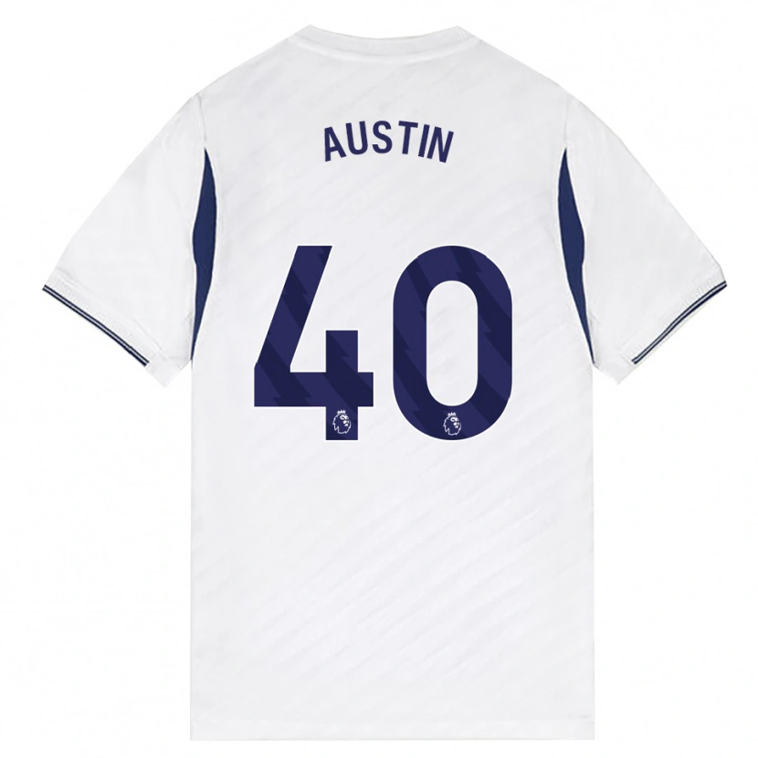 Danxen Niño Camiseta Brandon Austin #40 Blanco Rojo Púrpura 1ª Equipación 2026/27 La Camisa México