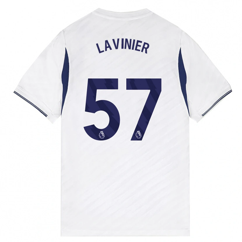 Danxen Niño Camiseta Marcel Lavinier #57 Blanco Rojo Púrpura 1ª Equipación 2026/27 La Camisa México