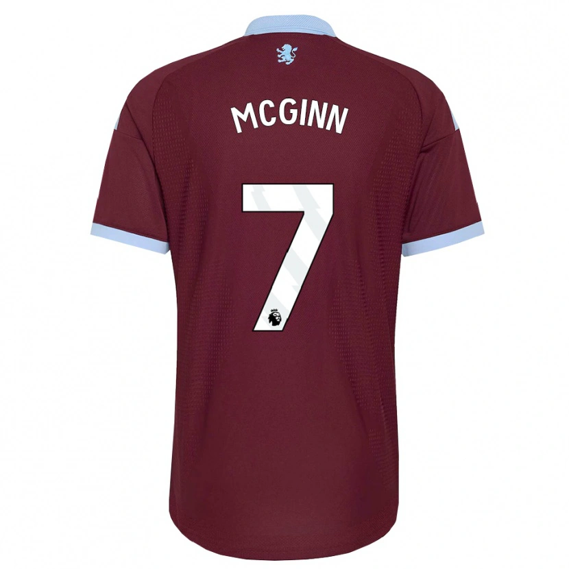 Danxen Niño Camiseta John Mcginn #7 Azulaciano Borgoña 1ª Equipación 2026/27 La Camisa México