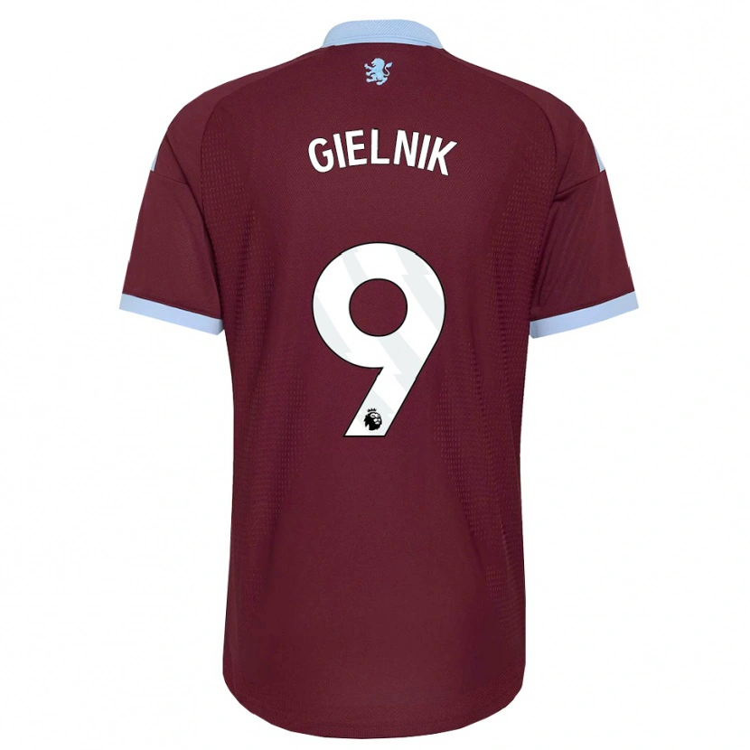 Danxen Niño Camiseta Emily Gielnik #9 Azulaciano Borgoña 1ª Equipación 2026/27 La Camisa México