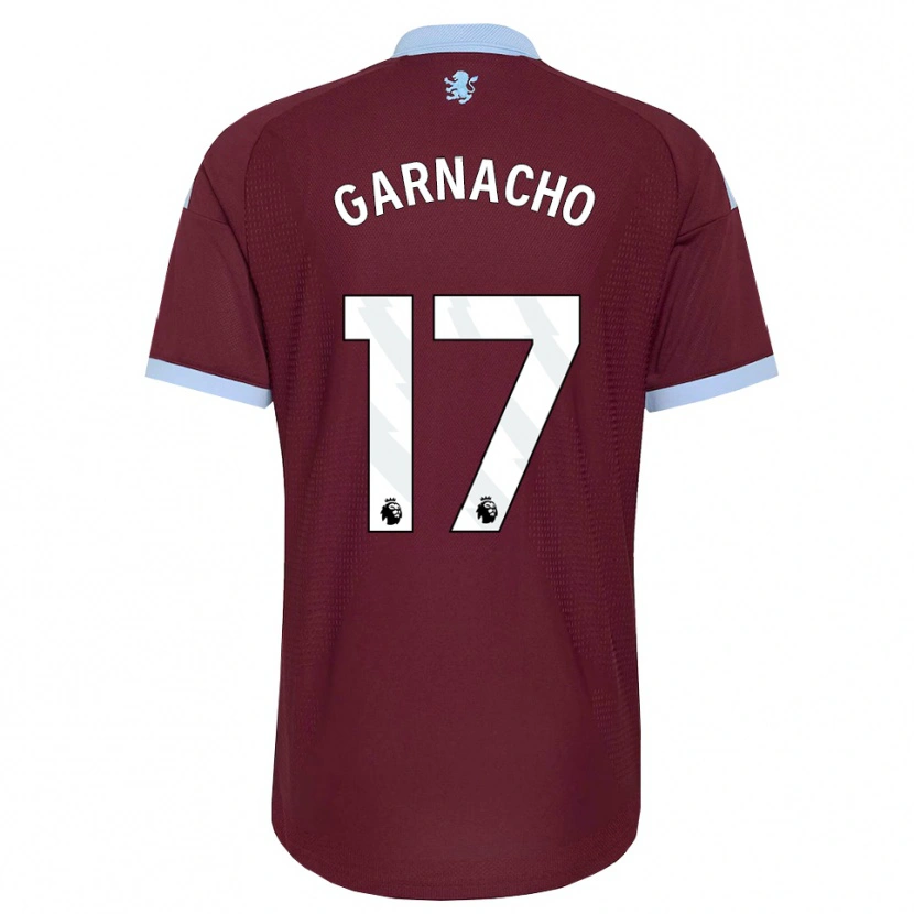 Danxen Niño Camiseta Alejandro Garnacho #17 Azulaciano Borgoña 1ª Equipación 2026/27 La Camisa México