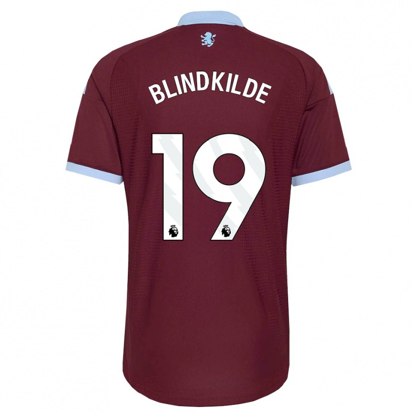 Danxen Niño Camiseta Laura Blindkilde #19 Azulaciano Borgoña 1ª Equipación 2026/27 La Camisa México
