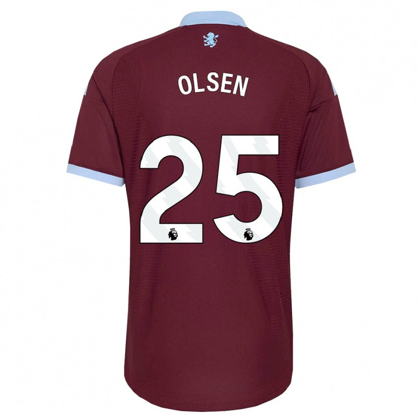 Danxen Niño Camiseta Robin Olsen #25 Azulaciano Borgoña 1ª Equipación 2026/27 La Camisa México