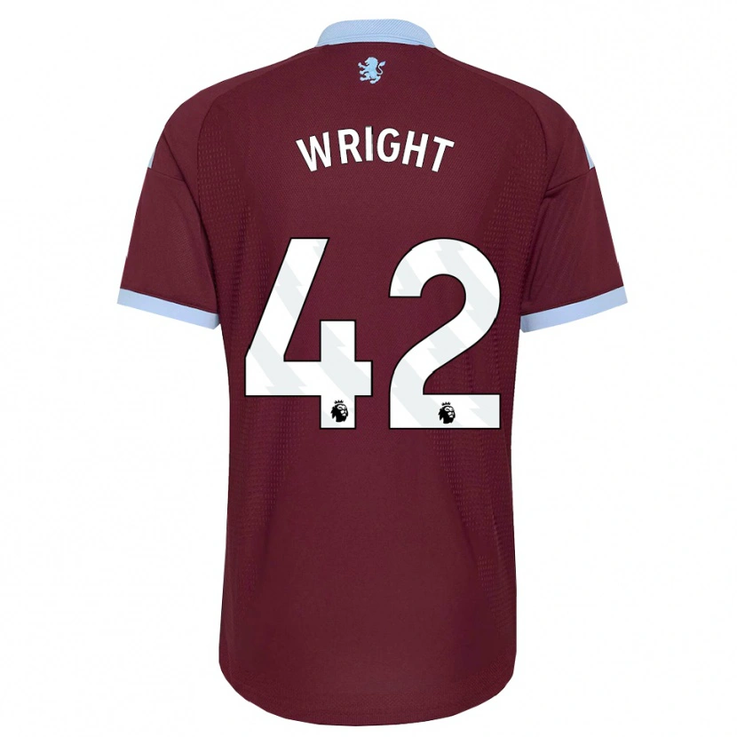 Danxen Niño Camiseta James Wright #42 Azulaciano Borgoña 1ª Equipación 2026/27 La Camisa México
