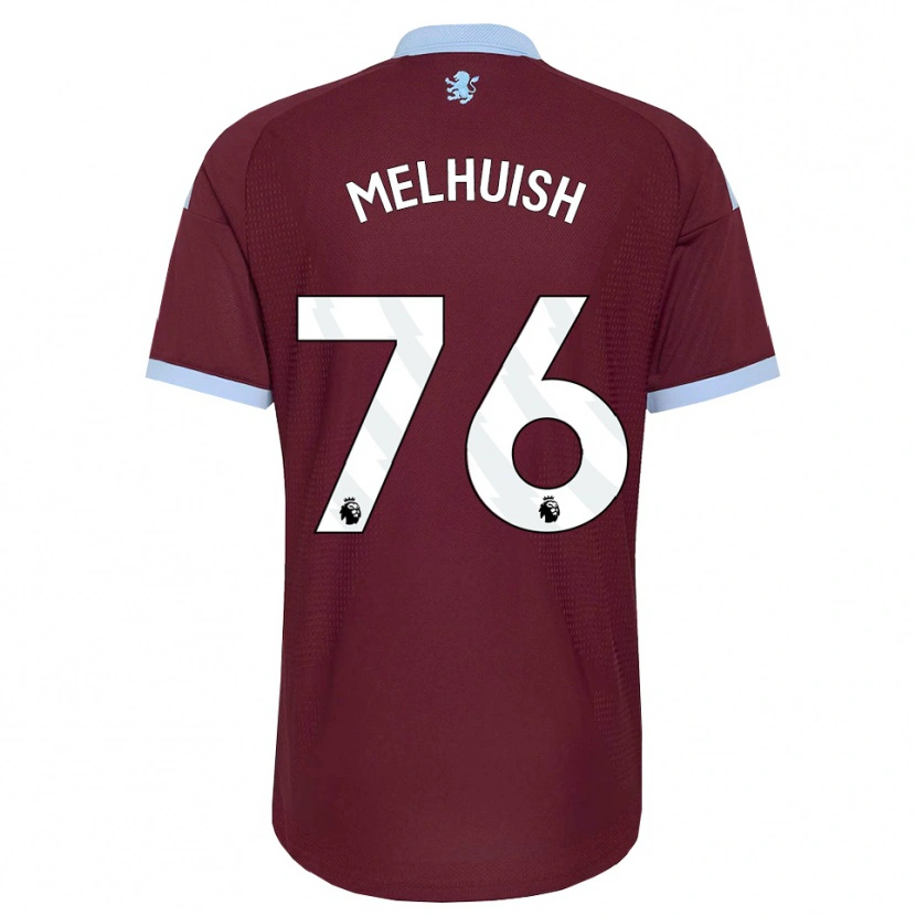 Danxen Niño Camiseta Lennon Melhuish #76 Azulaciano Borgoña 1ª Equipación 2026/27 La Camisa México