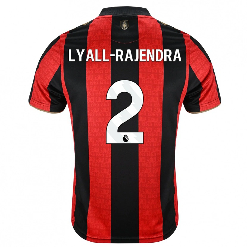 Danxen Niño Camiseta Max Lyall-Rajendra #2 Goldenrod Rojo Negro 1ª Equipación 2026/27 La Camisa México