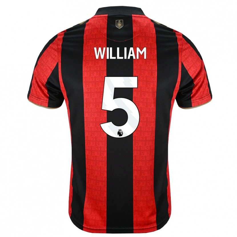 Danxen Niño Camiseta Harold William #5 Goldenrod Rojo Negro 1ª Equipación 2026/27 La Camisa México