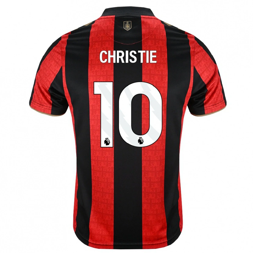Danxen Niño Camiseta Ryan Christie #10 Goldenrod Rojo Negro 1ª Equipación 2026/27 La Camisa México