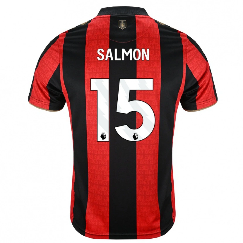 Danxen Niño Camiseta Josh Salmon #15 Goldenrod Rojo Negro 1ª Equipación 2026/27 La Camisa México