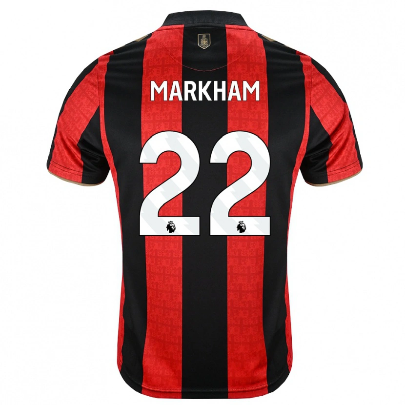 Danxen Niño Camiseta Jenna Markham #22 Goldenrod Rojo Negro 1ª Equipación 2026/27 La Camisa México