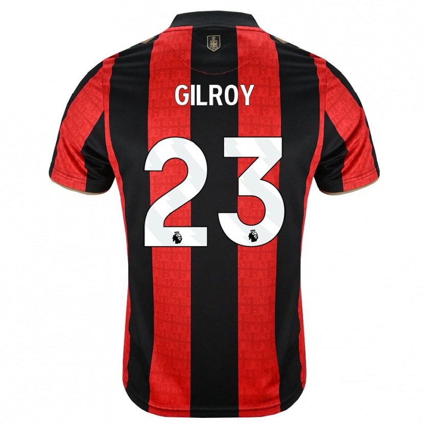 Danxen Niño Camiseta Chloe Gilroy #23 Goldenrod Rojo Negro 1ª Equipación 2026/27 La Camisa México