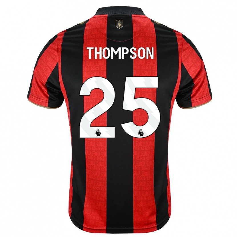 Danxen Niño Camiseta Kenni Thompson #25 Goldenrod Rojo Negro 1ª Equipación 2026/27 La Camisa México