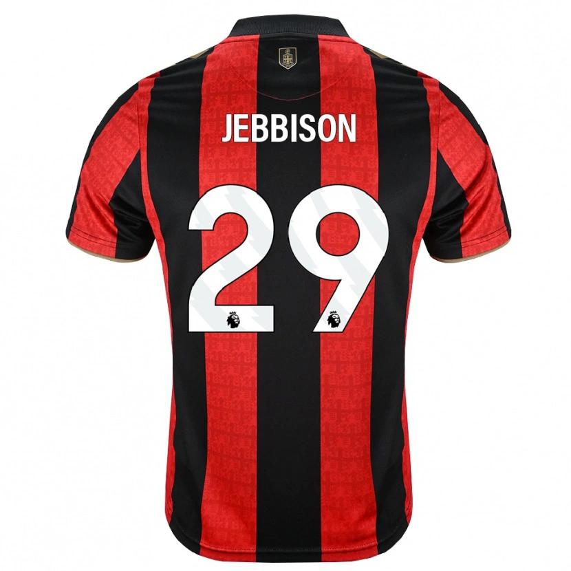 Danxen Niño Camiseta Daniel Jebbison #29 Goldenrod Rojo Negro 1ª Equipación 2026/27 La Camisa México