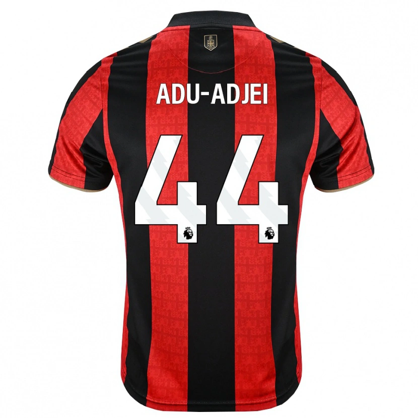 Danxen Niño Camiseta Daniel Adu-Adjei #44 Goldenrod Rojo Negro 1ª Equipación 2026/27 La Camisa México