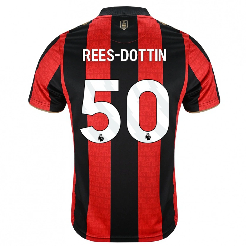 Danxen Niño Camiseta Remy Rees-Dottin #50 Goldenrod Rojo Negro 1ª Equipación 2026/27 La Camisa México