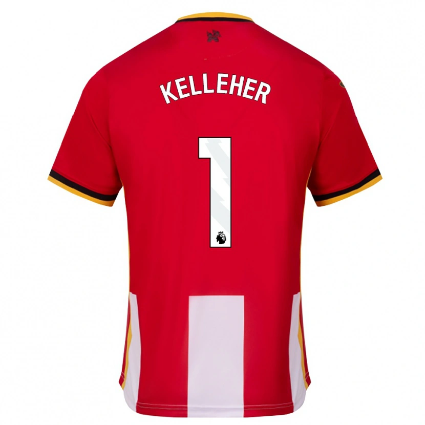 Danxen Niño Camiseta Caoimhín Kelleher #1 Amarillo Negro Rojo 1ª Equipación 2026/27 La Camisa México