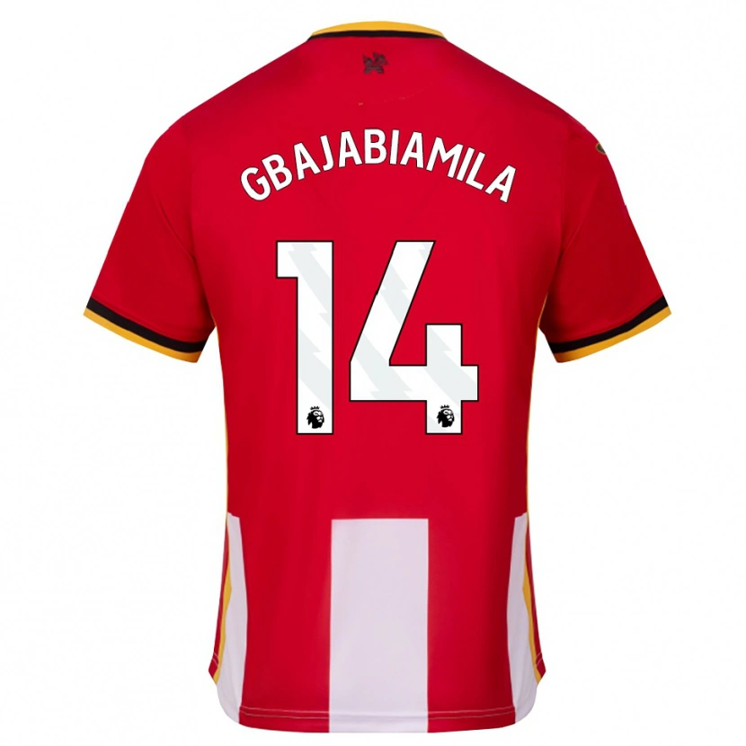 Danxen Niño Camiseta Habeebat Gbajabiamila #14 Amarillo Negro Rojo 1ª Equipación 2026/27 La Camisa México