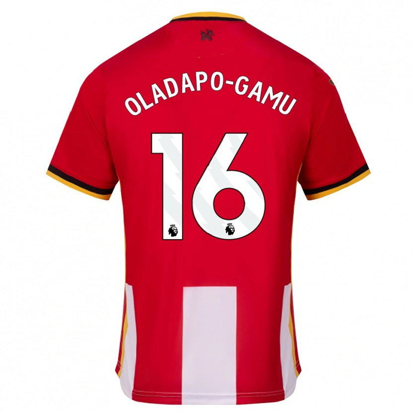 Danxen Niño Camiseta Josh Oladapo-Gamu #16 Amarillo Negro Rojo 1ª Equipación 2026/27 La Camisa México