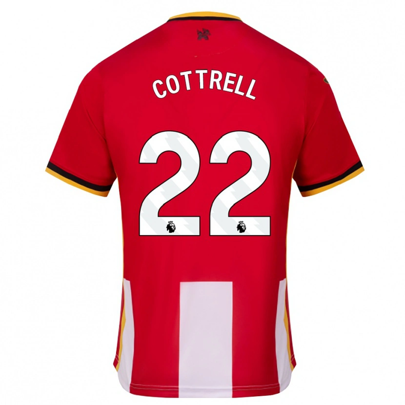 Danxen Niño Camiseta Eleonora Cottrell #22 Amarillo Negro Rojo 1ª Equipación 2026/27 La Camisa México