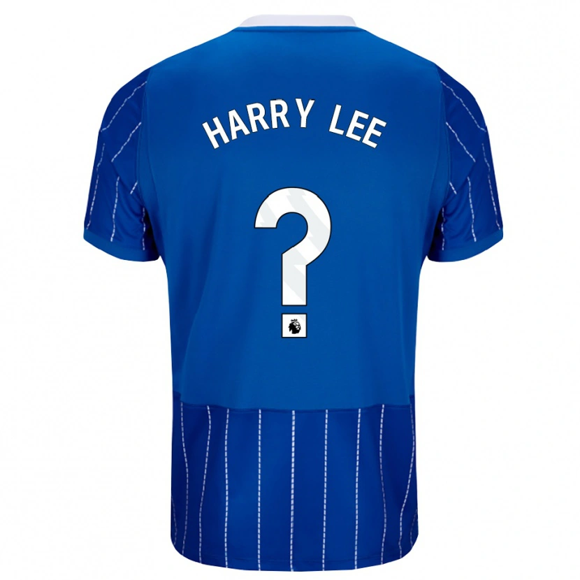 Danxen Niño Camiseta Harry Lee #0 Azulmedio Blanco 1ª Equipación 2026/27 La Camisa México