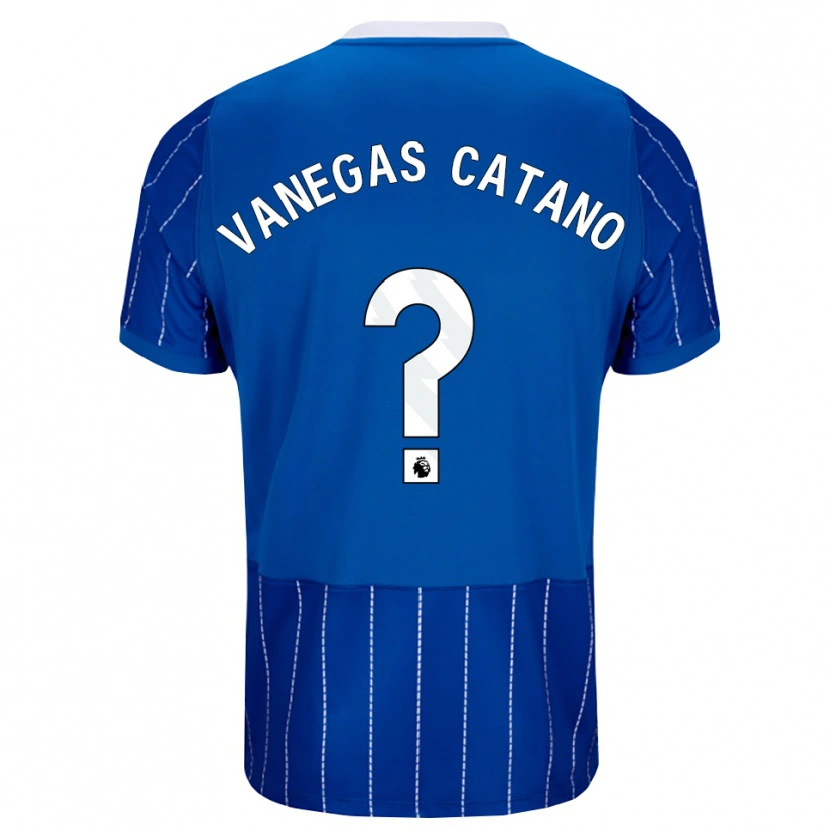Danxen Niño Camiseta Manuela Vanegas Catano #0 Azulmedio Blanco 1ª Equipación 2026/27 La Camisa México