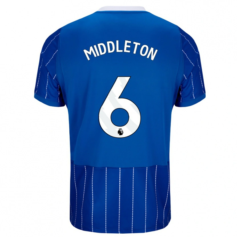 Danxen Niño Camiseta Jesse Middleton #6 Azulmedio Blanco 1ª Equipación 2026/27 La Camisa México