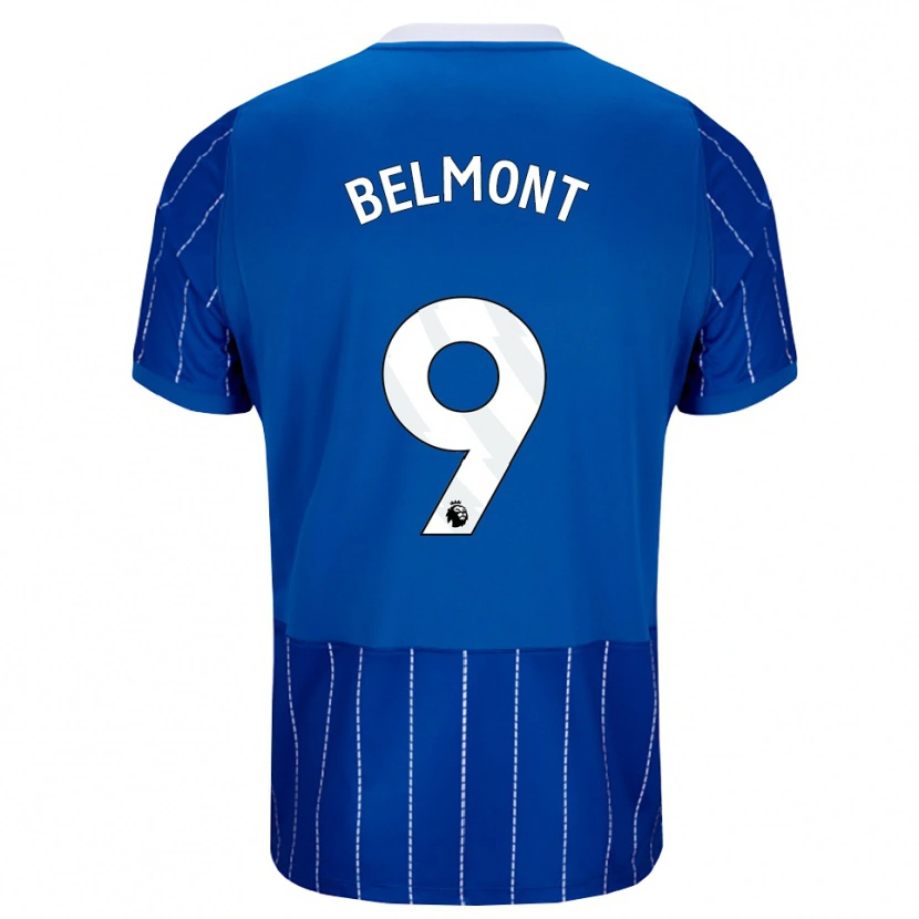 Danxen Niño Camiseta Joe Belmont #9 Azulmedio Blanco 1ª Equipación 2026/27 La Camisa México