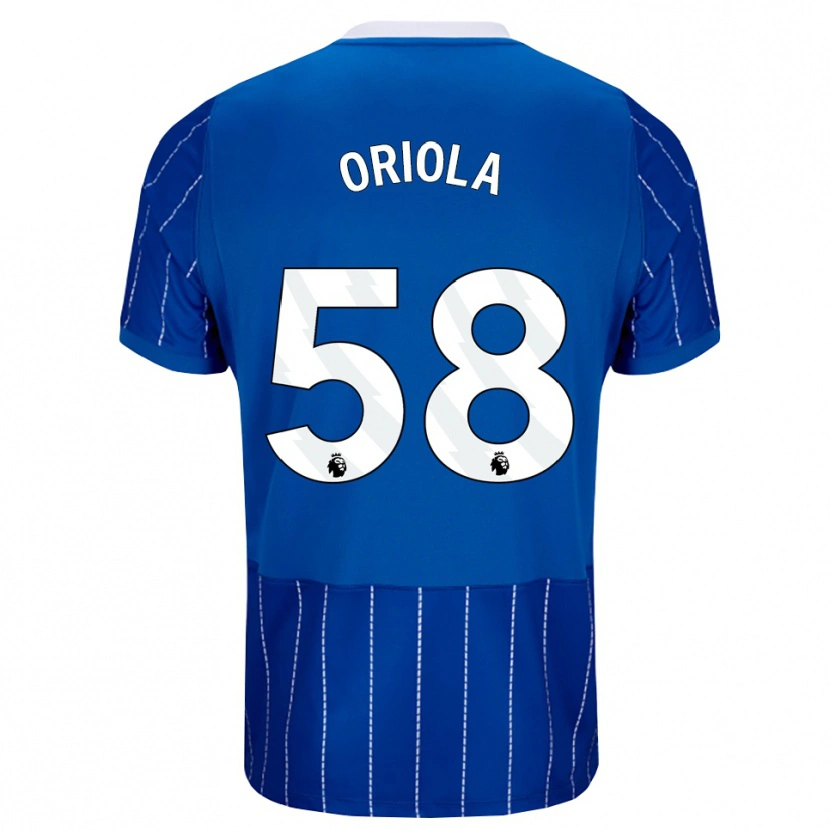 Danxen Niño Camiseta Nehemiah Oriola #58 Azulmedio Blanco 1ª Equipación 2026/27 La Camisa México