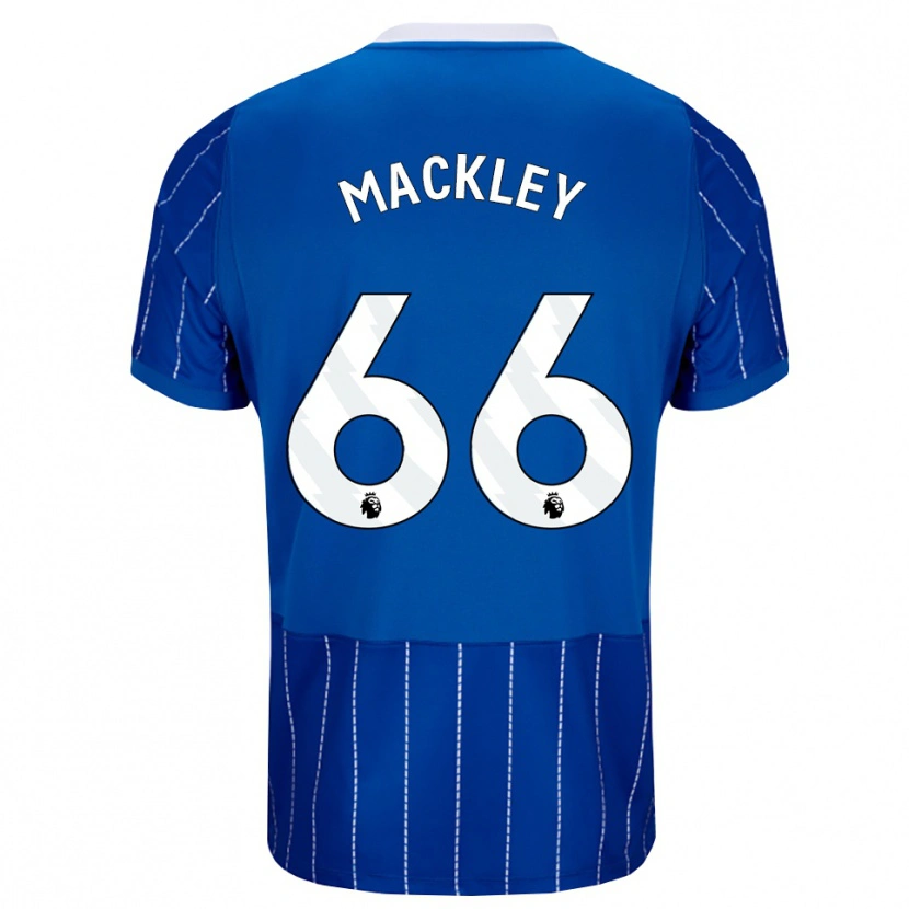 Danxen Niño Camiseta Callum Mackley #66 Azulmedio Blanco 1ª Equipación 2026/27 La Camisa México