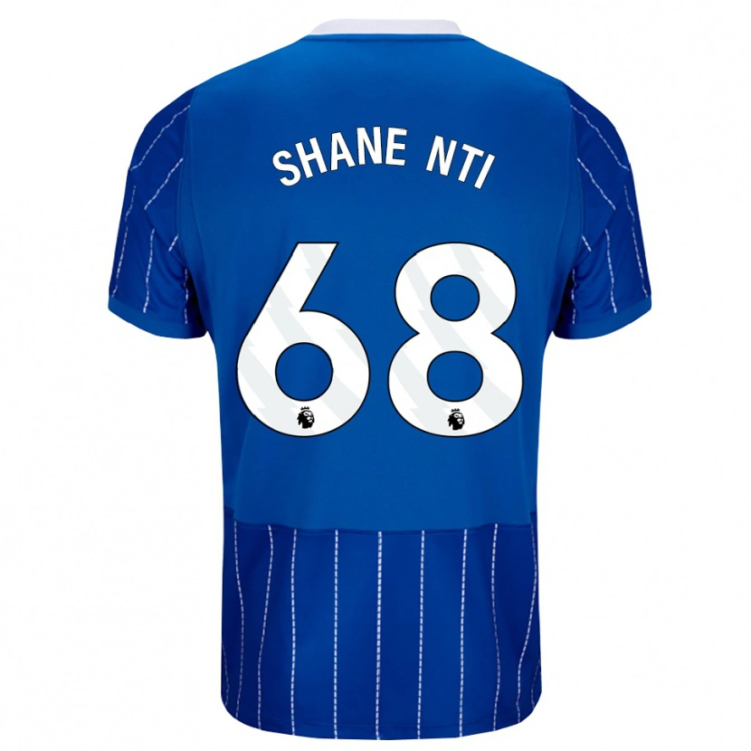 Danxen Niño Camiseta Shane Nti #68 Azulmedio Blanco 1ª Equipación 2026/27 La Camisa México