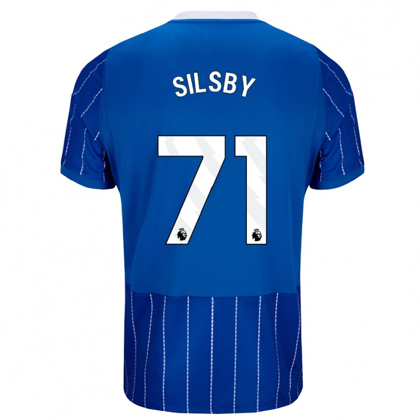 Danxen Niño Camiseta Tyler Silsby #71 Azulmedio Blanco 1ª Equipación 2026/27 La Camisa México