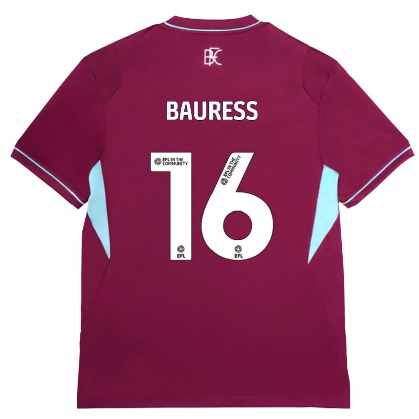 Danxen Niño Camiseta Joe Bauress #16 Borgoña Verde 1ª Equipación 2026/27 La Camisa México