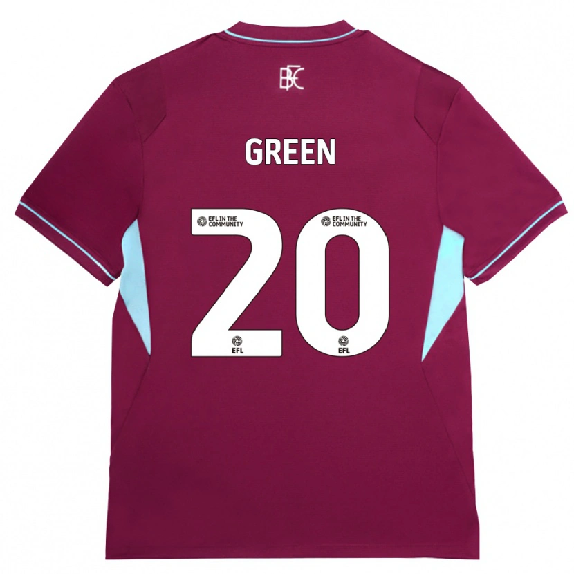 Danxen Niño Camiseta Etienne Green #20 Borgoña Verde 1ª Equipación 2026/27 La Camisa México