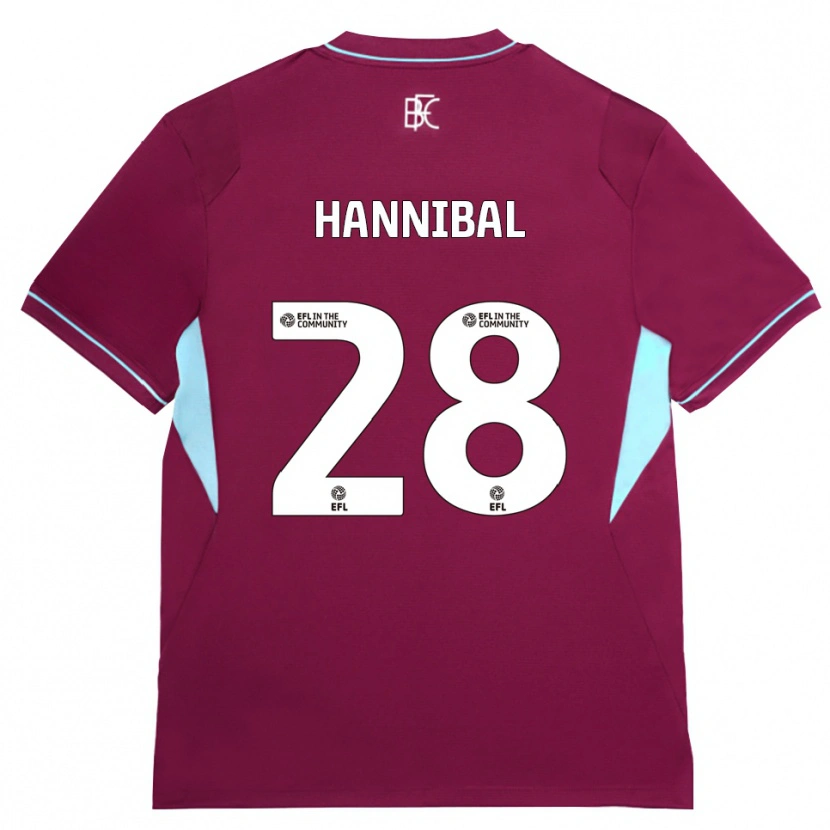 Danxen Niño Camiseta Hannibal Mejbri #28 Borgoña Verde 1ª Equipación 2026/27 La Camisa México