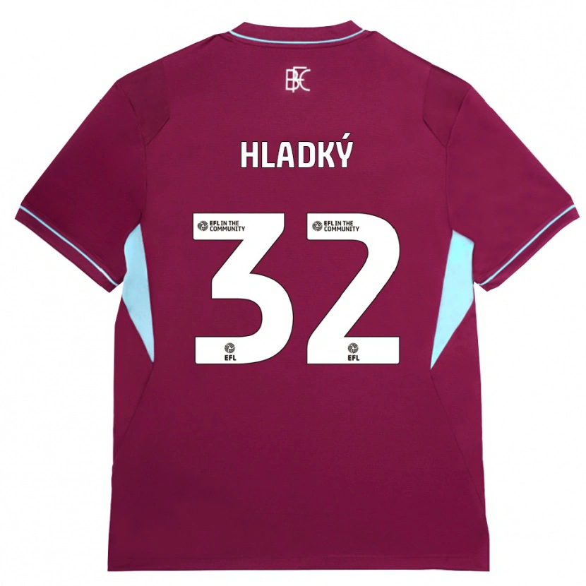 Danxen Niño Camiseta Vaclav Hladky #32 Borgoña Verde 1ª Equipación 2026/27 La Camisa México